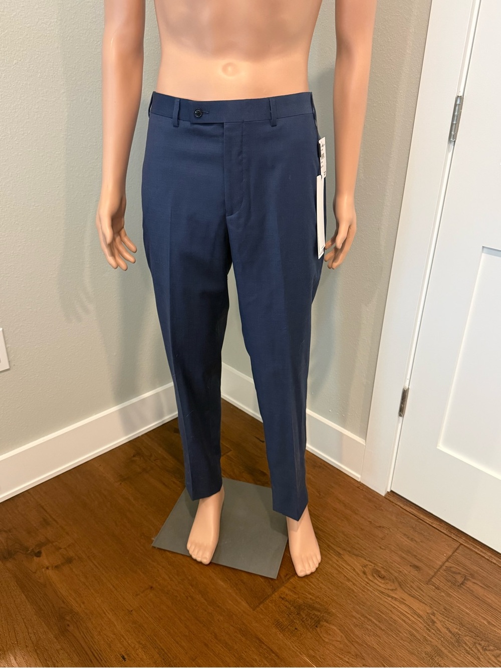 Calvin Klein Navy Men's Dress Pants - Slim Tailored